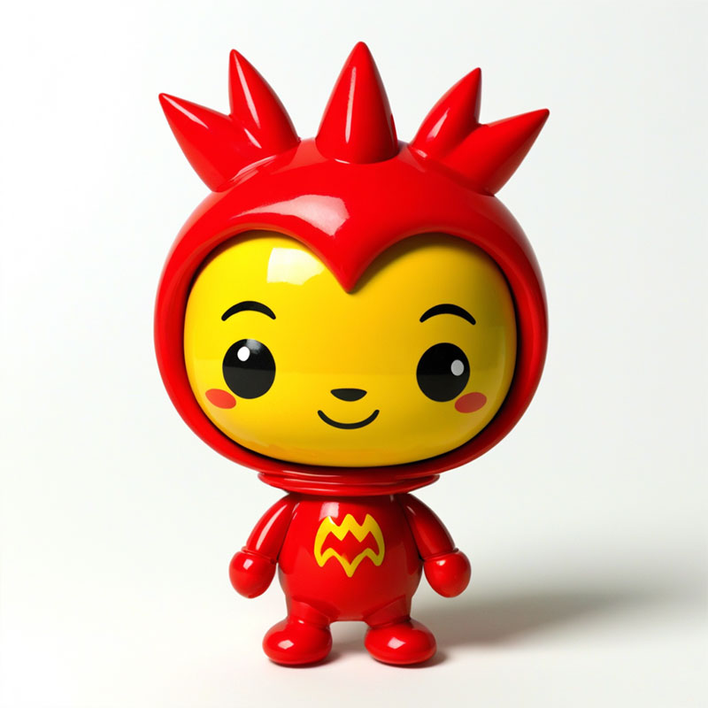 定制餐飲文創(chuàng)禮品玩具牛牛火鍋小精靈雙色注塑可愛(ài)擺件玩具工廠(chǎng)